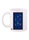 Video Game Pac Man Printed Coffee Mug White/Blue