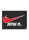 Just It Themed Metallic Plate Black/Red/White 20x15cm