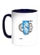 Ramadan Kareem Printed Coffee Mug Dark Blue/White/Grey 325ml