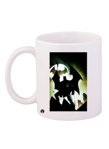 Batman Printed Coffee Mug White/Black/Brown