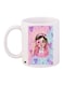 Cartoon Girl Printed Coffee Mug White/Pink/Blue