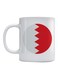 Bahrain Flag Printed Coffee Mug White/Red 350ml