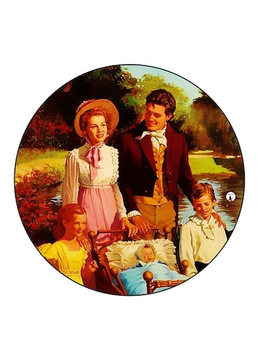 Vintage Art Printed Fridge Magnet Multicolour