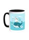 Best Friends Forever Printed Coffee Mug Black/White 11ounce