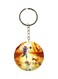 Cartoon Girl Printed Keychain