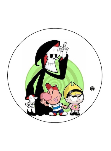 Cartoon Printed Fridge Magnet Multicolour 5.5 x 5.5cm
