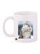 Cat Printed Mug White/Grey/Blue