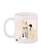 Girl Printed Mug White/Beige/Black Standard Size