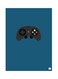 Metal Plate Of A Controller Poster Blue/Grey