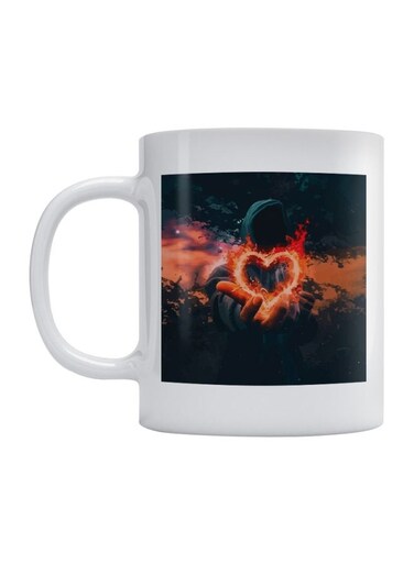 Love Printed Ceramic Mug White/Black/Red