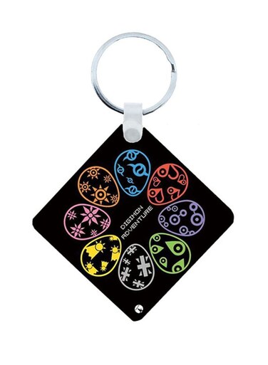 Digim0n Anime Wooden Keychain