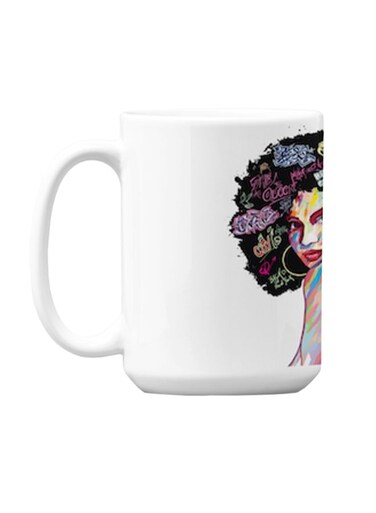 Premium Printed Ceramic Coffee Mug Multicolour 350ml