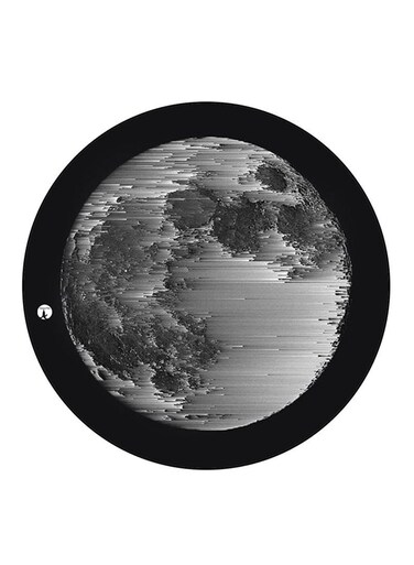 Moon Printed Fridge Magnet Round Multicolour