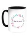 Back To School Printed Coffee Mug Black/White/Green