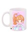 Little Girl Printed Coffee Mug White/Pink/Brown 11ounce