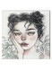 Girl Animation Hidden Frame Canvas Wall Painting Pink/Green/Black 50 x 50cm
