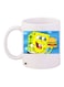 SpongeBob SquarePants Printed Coffee Mug White/Yellow/Blue 11ounce