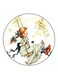 Girl Printed Fridge Magnet Green/Blue/Brown 5.5cm