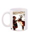 Snowfall Printed Coffee Mug White/Brown/Red 11ounce