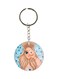 Animated Girl Printed Keychain