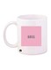 English Phrases Printed Coffee Mug White/Pink