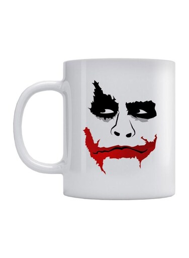 The Joker Printed Mug White/Red/Black 350ml