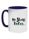 No Stress Relax Printed Coffee Mug White/Black/Green 11ounce