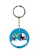 Anime Digimon Keychain Blue/White/Red