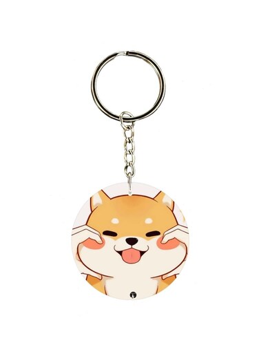 Cat Printed Keychain