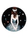 Girl Printed Fridge Magnet Multicolour