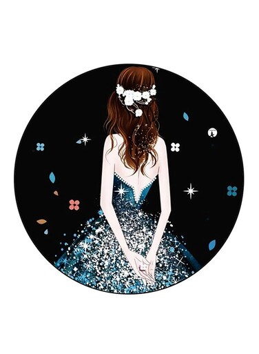Girl Printed Fridge Magnet Multicolour