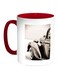 A Car Of Old Style Printed Coffee Mug Red/White/Grey