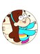 Gravity Falls Printed Fridge Magnet Multicolour