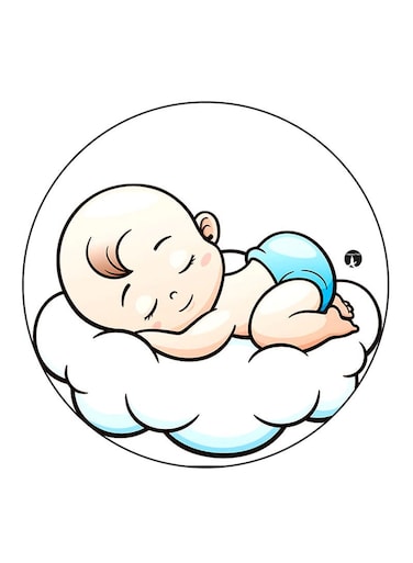 Baby Printed Fridge Magnet Multicolour