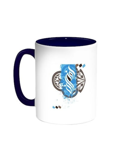 Ramadan Kareem Printed Coffee Mug Blue/White 11ounce