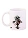 Sonic Video Game Printed Coffee Mug White/Black/Silver