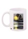 Lake And Sunset Printed Coffee Mug White/Yellow/Grey 11ounce