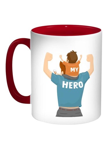 My Hero Printed Coffee Mug Red/White/Blue 11ounce