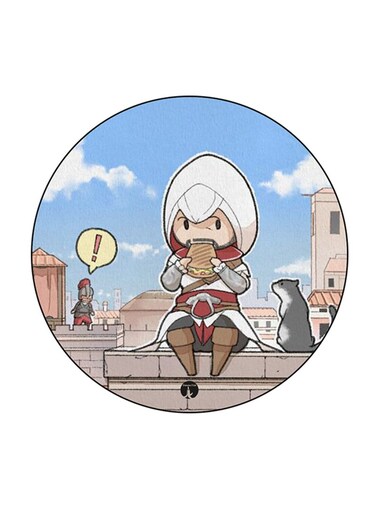Video Game Assassin'S Creed Printed Fridge Magnet Multicolour
