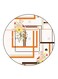 Flowers Printed Fridge Magnet Round Multicolour