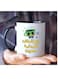 Quirky Positive Energy 11oz Ceramic Mug Arabic Style 'Oh Positive Energy' &amp; 'Hug Me' Design with Cute Coffee Cup in color Black