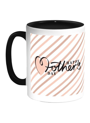 Happy Mother's Day Printed Coffee Mug Beige/White/Black