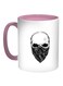 Skull Printed Coffee Mug Pink/White/Black 11ounce