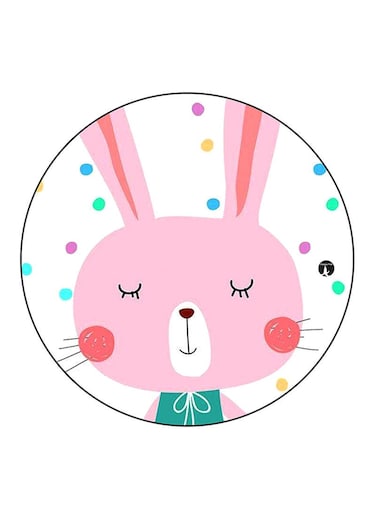 Rabbit Printed Fridge Magnet Multicolour
