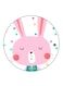 Rabbit Printed Fridge Magnet Multicolour