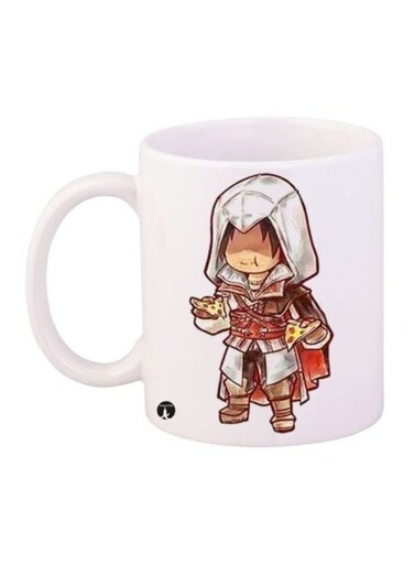 Assassin's Creed Printed Mug White/Brown/Red
