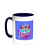 Back To School Printed Coffee Mug Blue/White 11ounce
