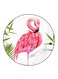 Flamingo Printed Fridge Magnet Multicolour