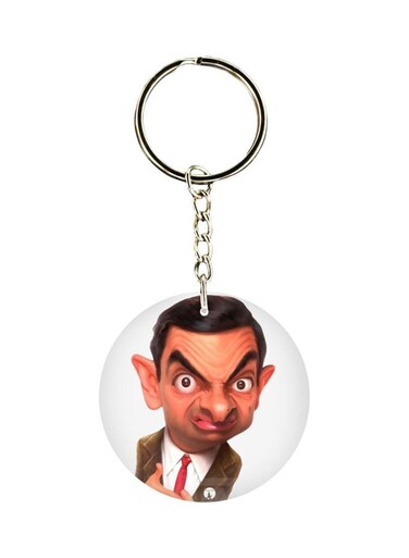 Double Sided Mr. Bean Printed Keychain