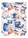 Printed Decorative Plate Multicolour 15 x 20cm